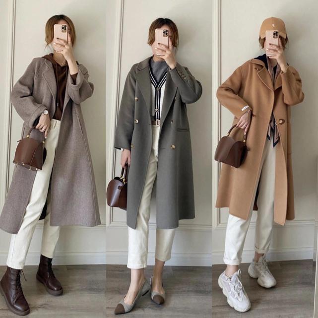 长款大衣怎么穿好看又显年轻,长款直筒大衣怎么穿显高