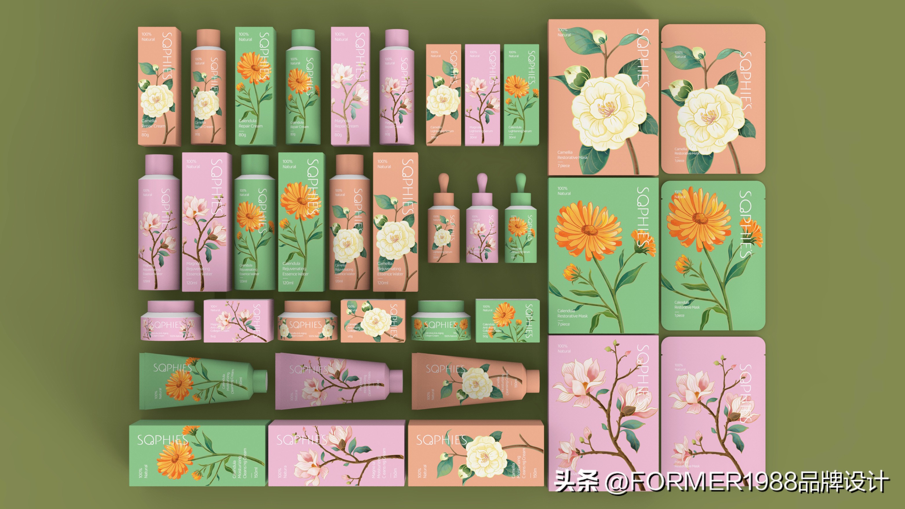 插画化妆品包装,插画化妆品包装设计