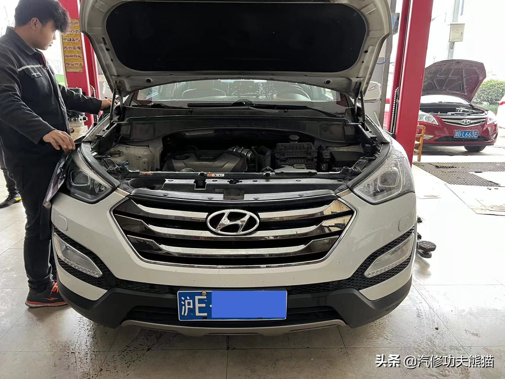 全新胜达大修,现代全新胜达9万公里烧机油