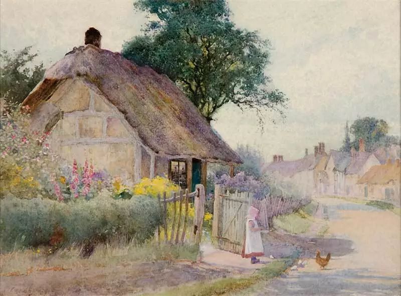 水彩画家约瑟夫的城市风光作品,英国水彩画家理查德索恩