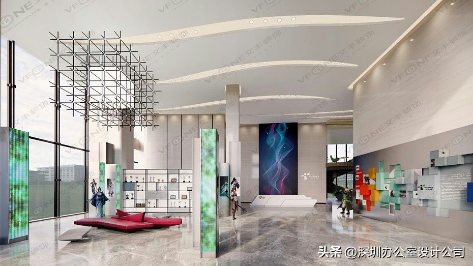 成都游戏办公室装修设计,游戏公司演播室装修设计