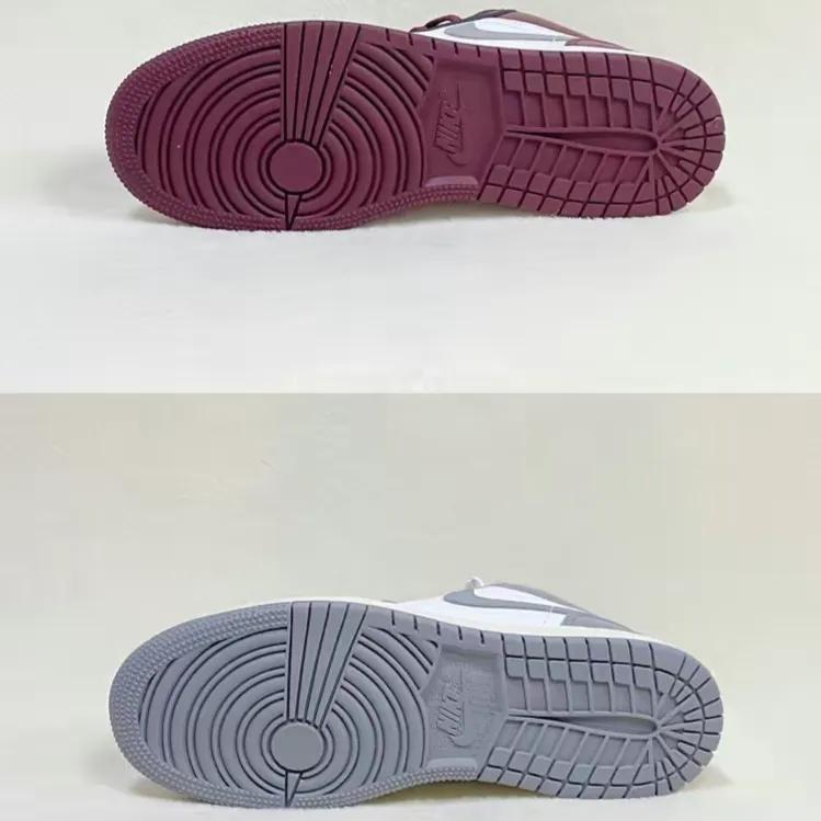 必备情侣好鞋,AJ1LOW酒红灰白