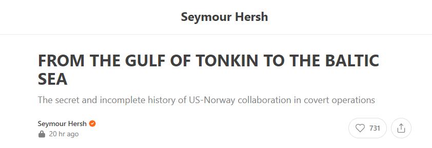 北溪调查记者,北溪事件美国记者爆料