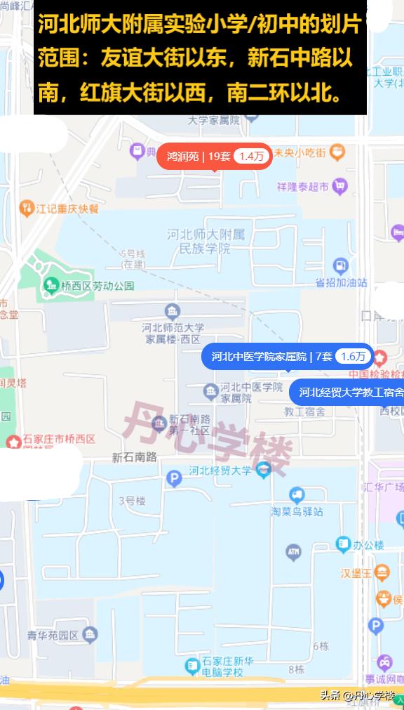 石家庄四所师范大学,石家庄师大附小学区房有哪些