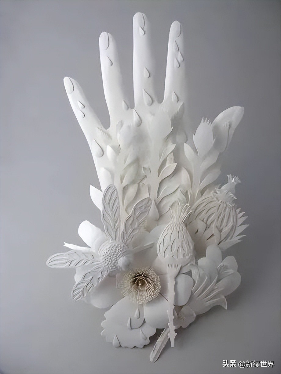 纸艺作品绘画,千变万化的纸艺术作品
