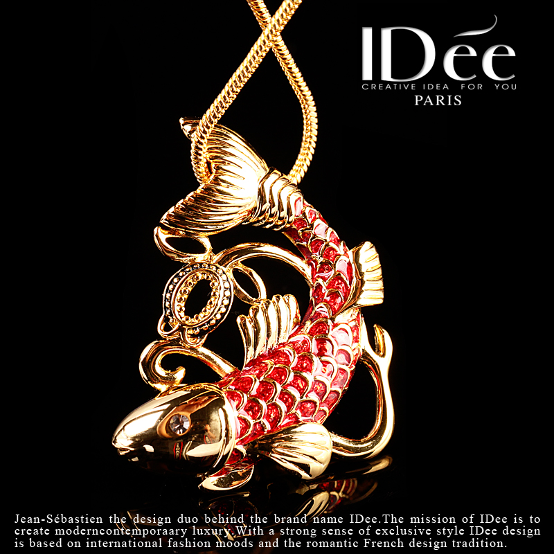 春夏时尚珐琅项链,珐琅彩项链女款