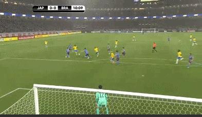 内马尔带领巴西对战日本大四喜,内马尔在巴西热身