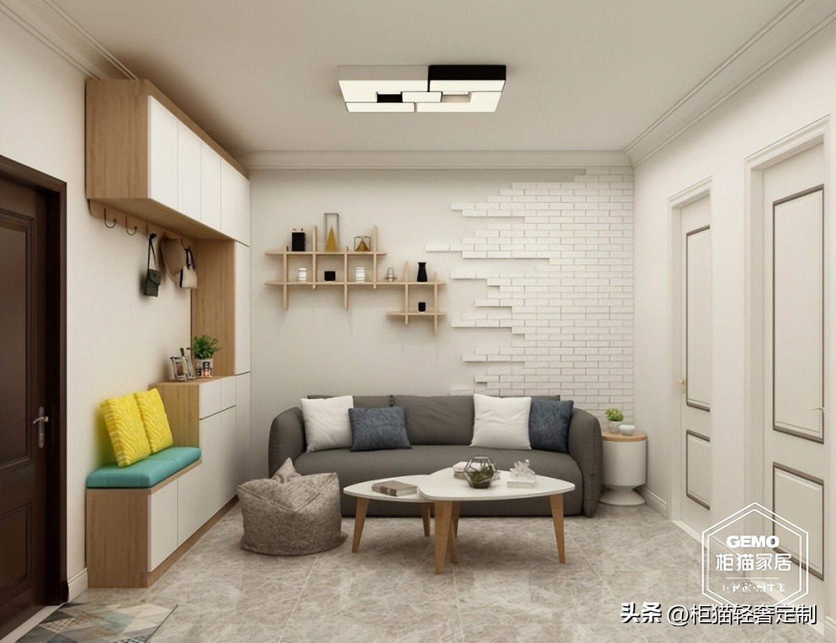 沙发不靠墙怎么装饰,家里沙发不靠墙