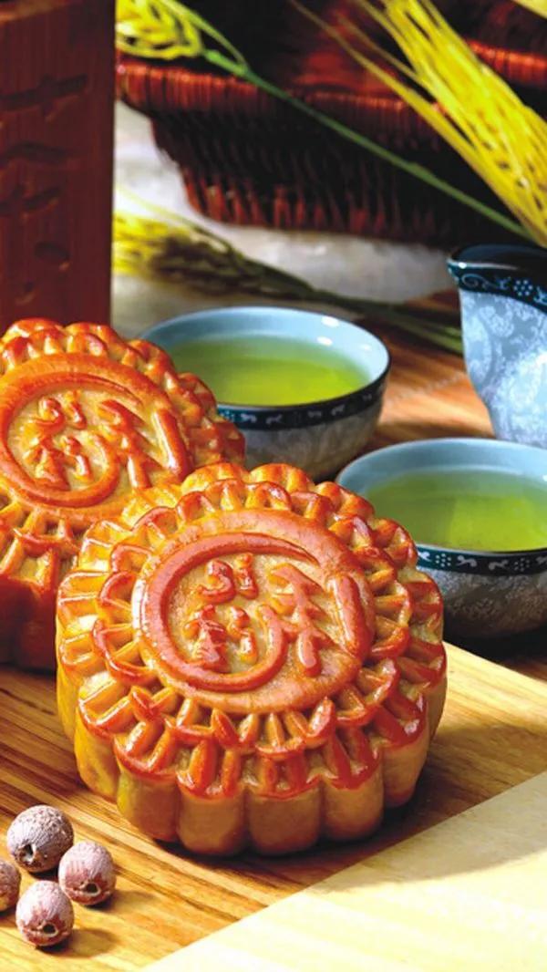 香香甜甜的月饼,中秋月饼壁纸
