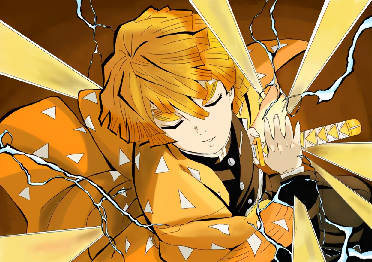 鬼灭之刃祢豆子全身画,浮世绘鬼灭之刃画风