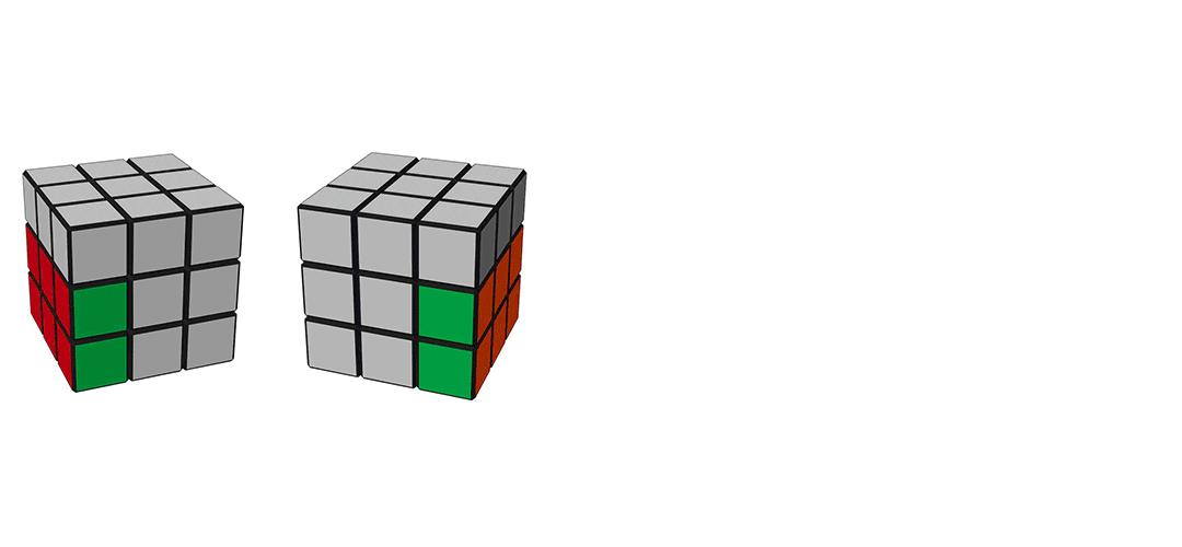 桥式解法还原三阶魔方公式图,三阶魔方一共有多少种解法