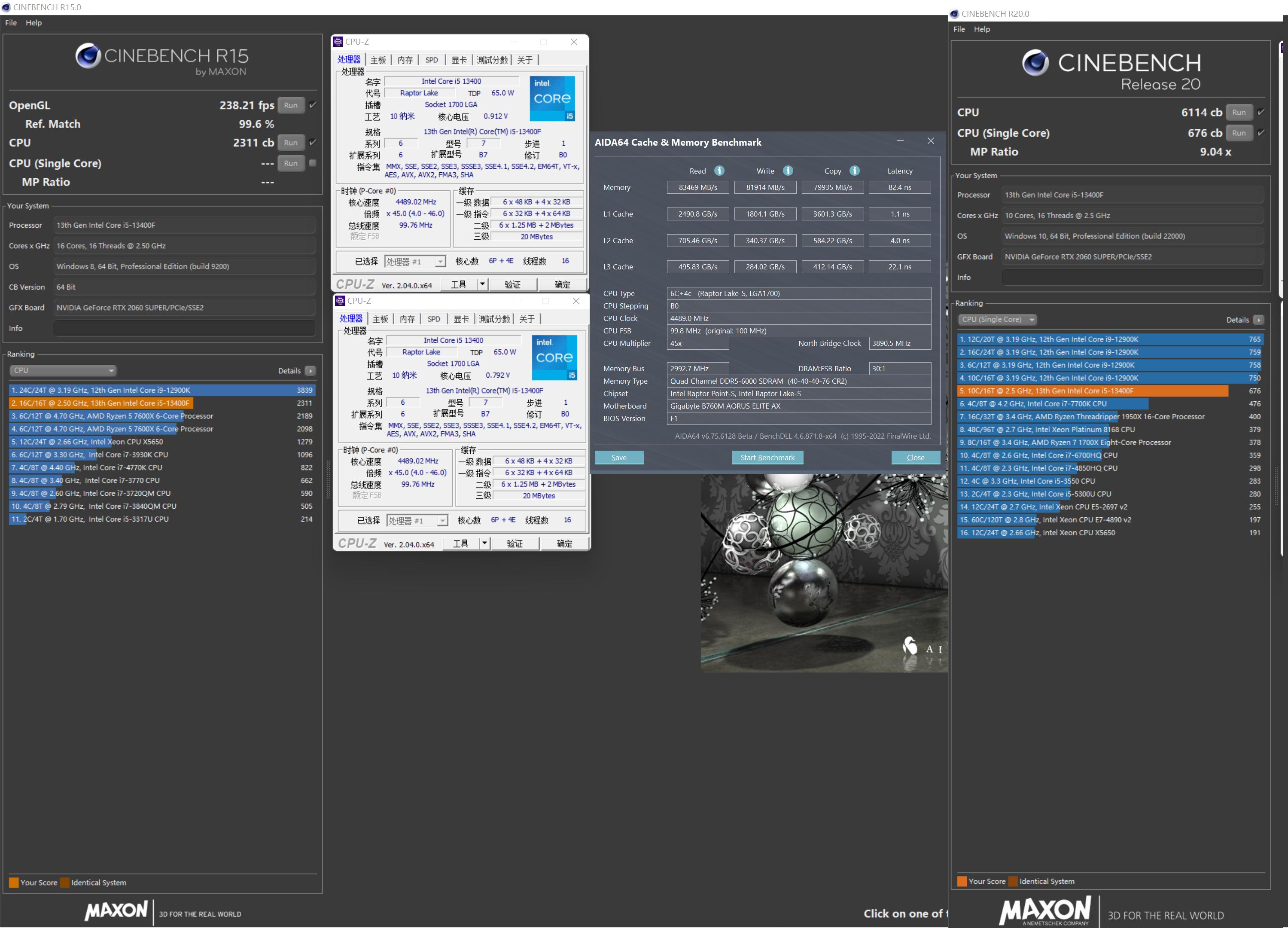 13代酷睿i5和锐龙版比较,13代i5单核游戏性能