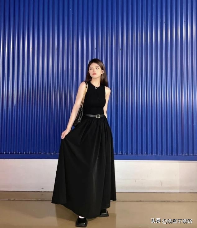 35-45岁女性随性穿搭长裙,中年女士过膝长裙穿搭