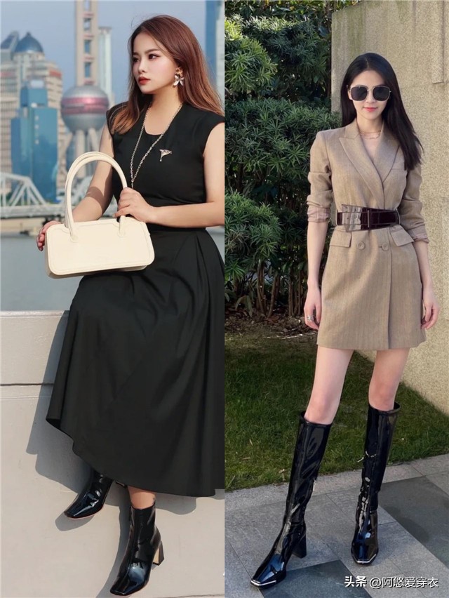 高级感平头靴,今年最流行的平头靴