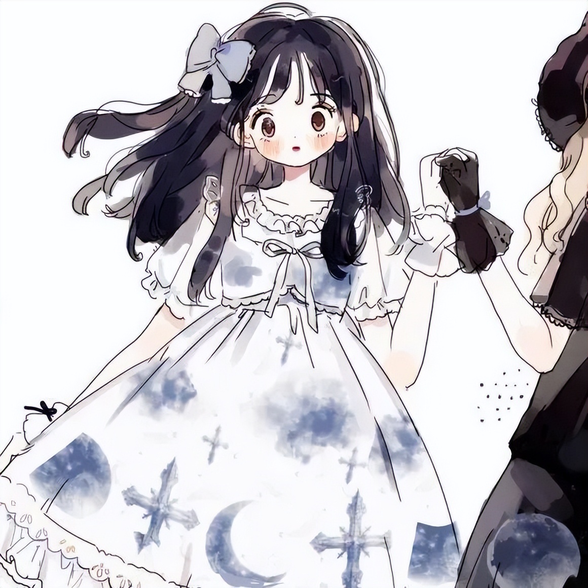 闺蜜头像加情侣头像同时用,一半闺蜜头像一半情侣头像