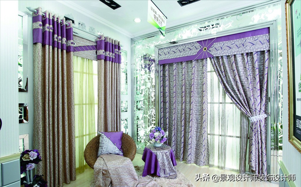 窗帘壁纸店装修,广州窗帘店设计案例图片