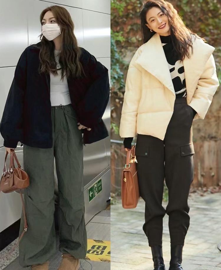 冬天穿“短款”羽绒服，记住这四个搭配公式，轻松变时髦又显腿长