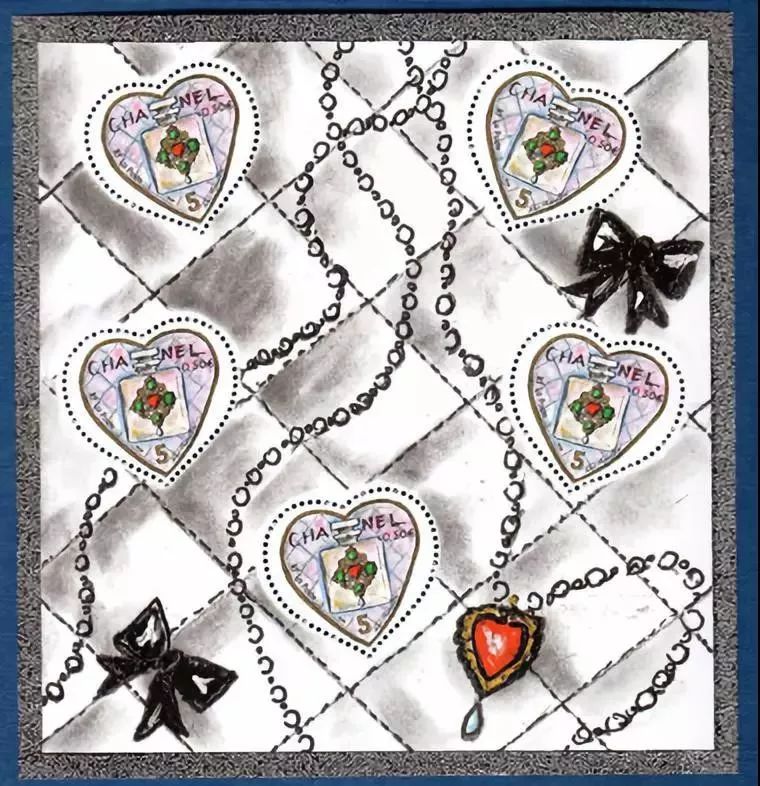 不愧是法国！心形情人节邮票说jet’aime（我爱你）