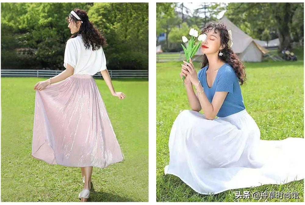夏天巨美的这条裙子，谁穿谁好看
