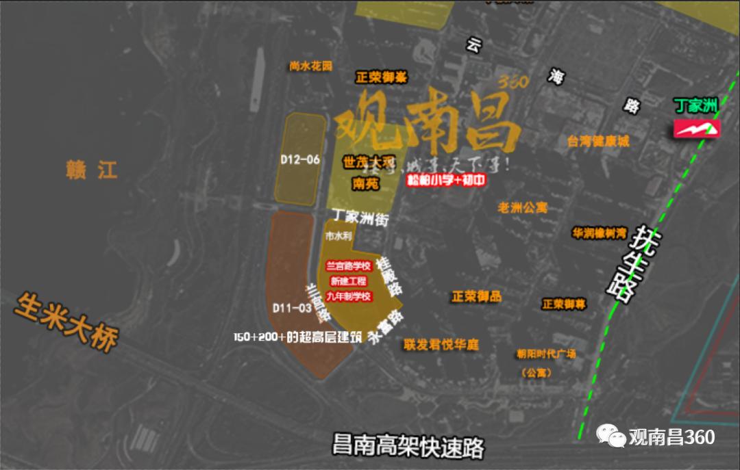 南昌朝阳两所新校立门头，水厂路学校、兰宫路学校开工在即