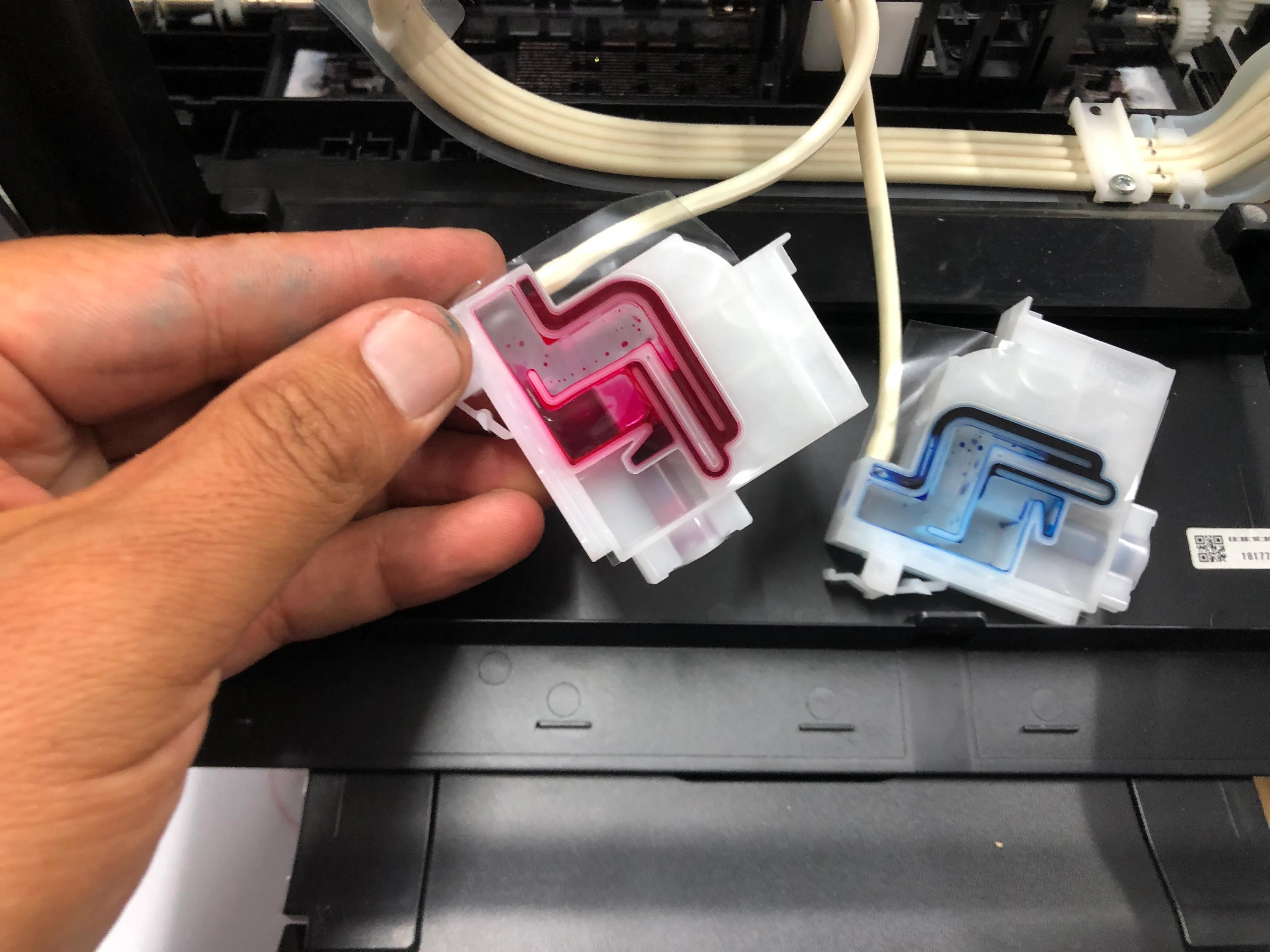 爱普生l3158打印机出白纸怎么解决,爱普生打印机l3158打印无颜色