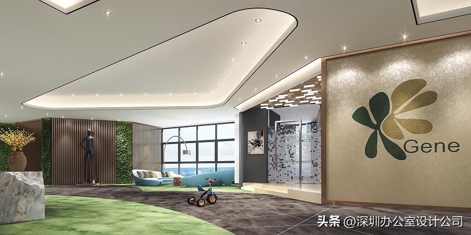 深圳福田办公空间装修设计公司|华汉基因装饰效果图