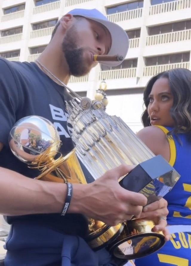 nba球星抽雪茄库里,nba库里抽雪茄