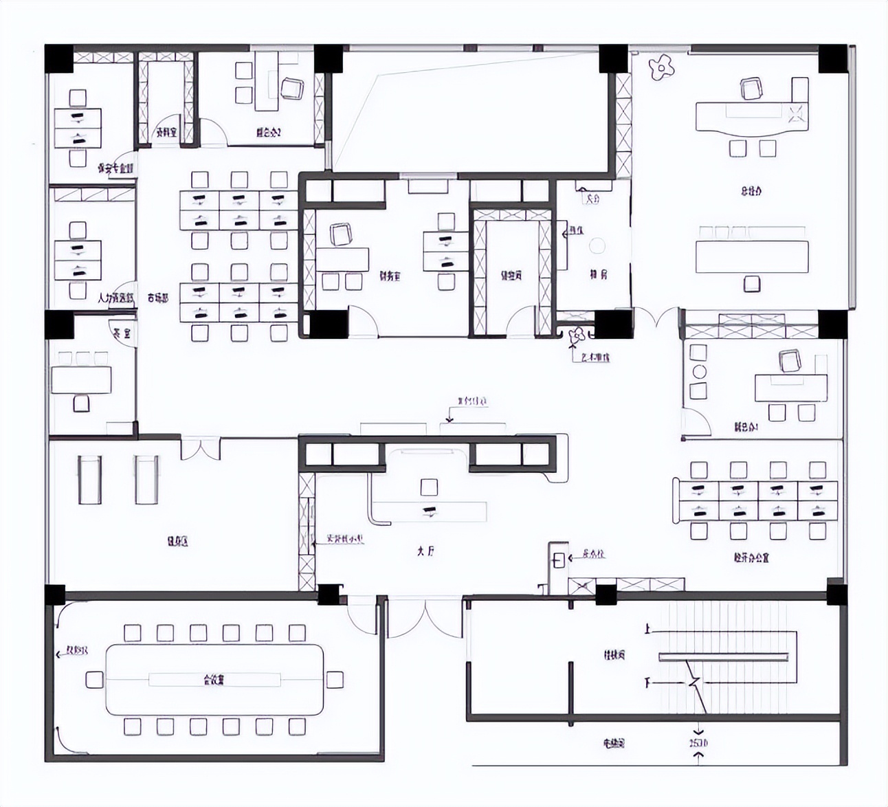禅意风格公司办公室装饰摆件图片,广东禅意中式办公室高端定制