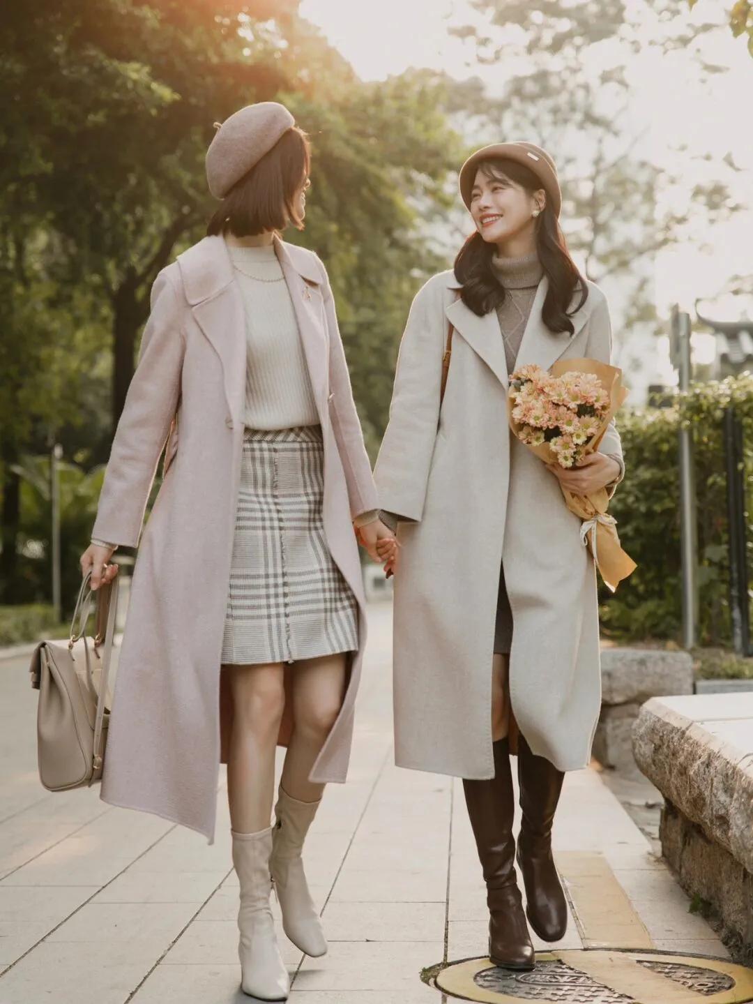 黑色连帽针织衫搭什么颜色的大衣,针织大衣配什么内搭最好看