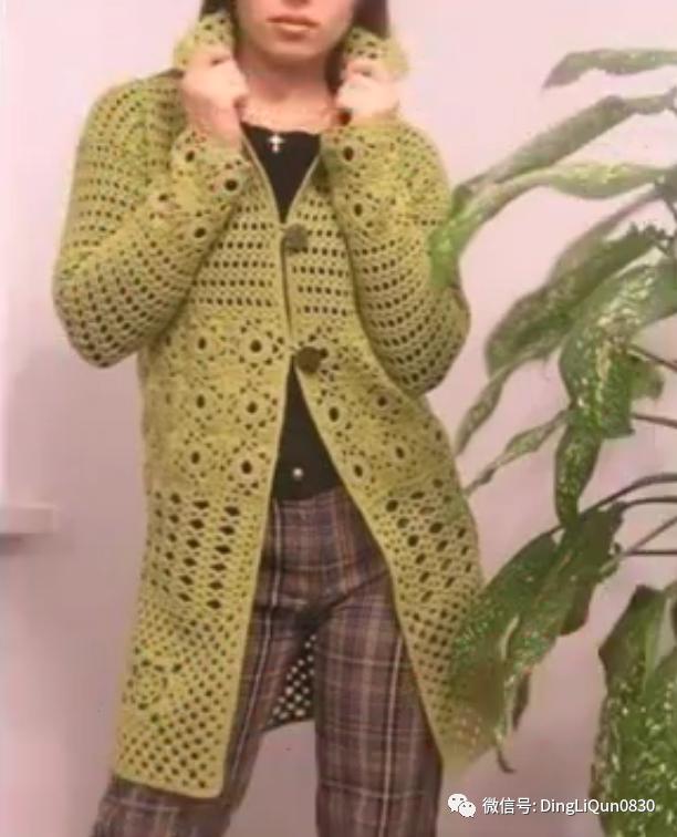 钩针短款开衫编织图解,钩针编织衣服成人开衫教程完整的