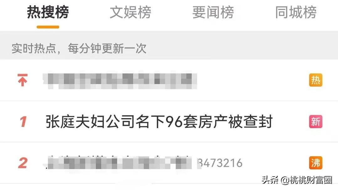 张庭夫妇96套房产被查封属实吗,张庭夫妇公司大楼96套房产被查封