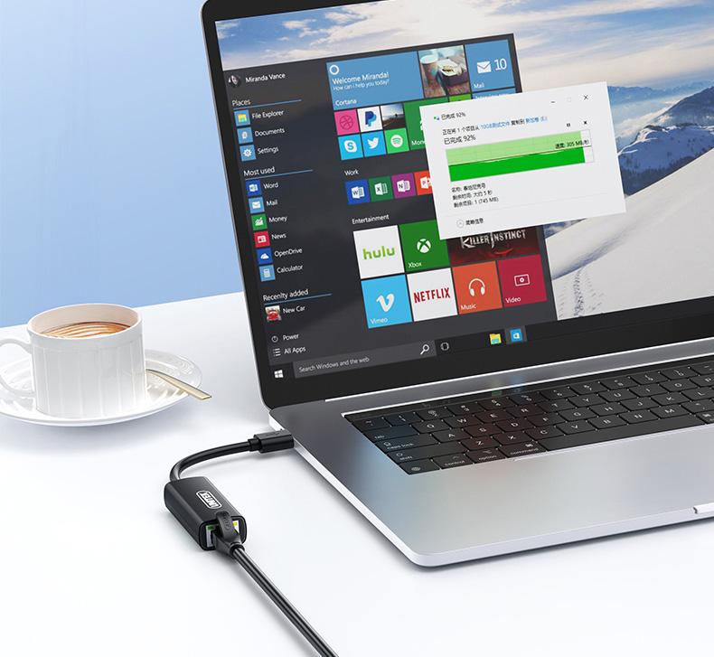 畅游网络，比WIFI更快更稳！优越者USB3.0千兆有线网卡U327A上新