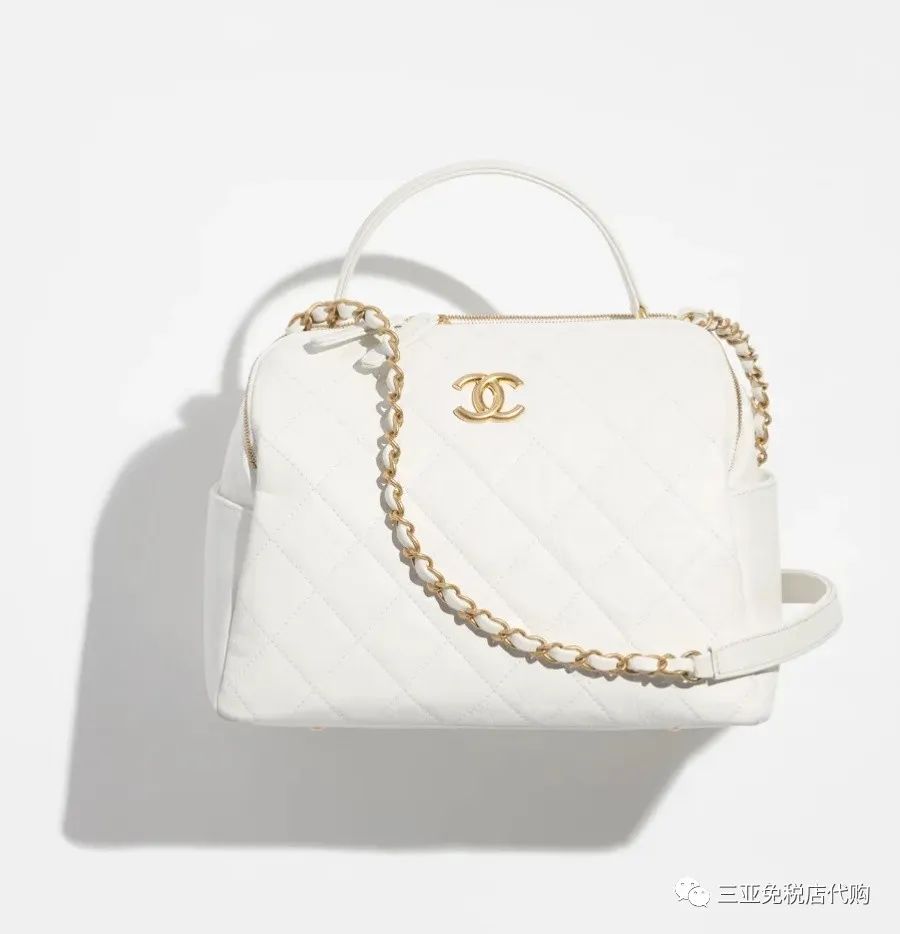 香奈儿标志白色包包2023新款,香奈儿包包白色大包最新款