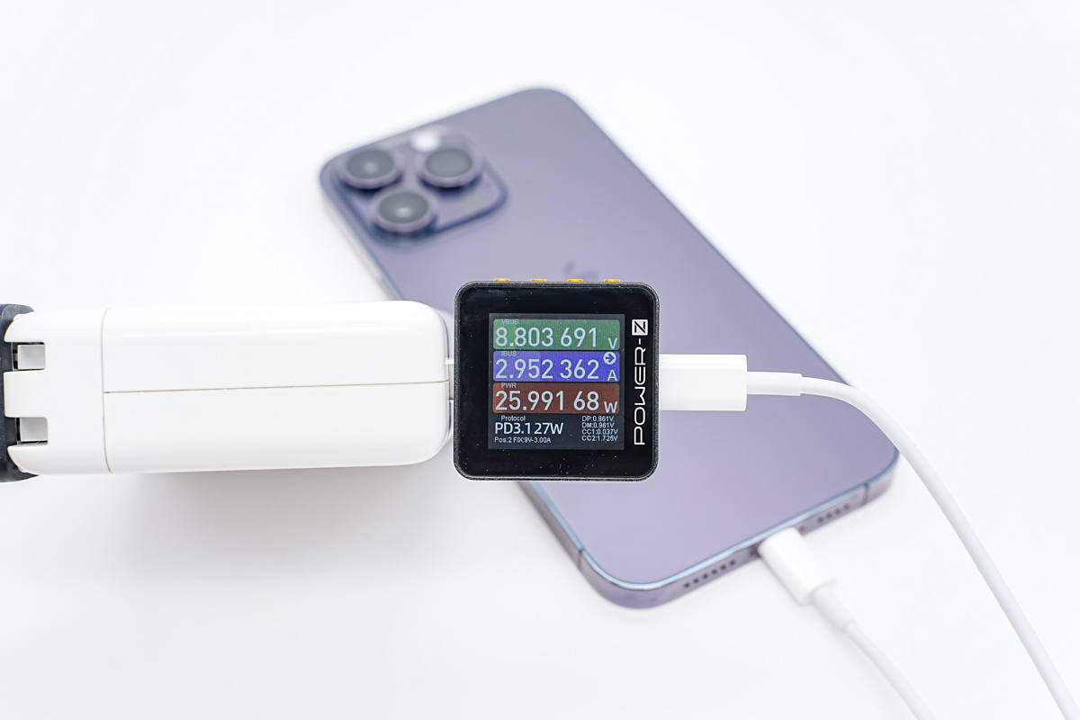 新瓶装旧酒,功率依旧是27W,苹果iPhone14ProMax兼容性评测