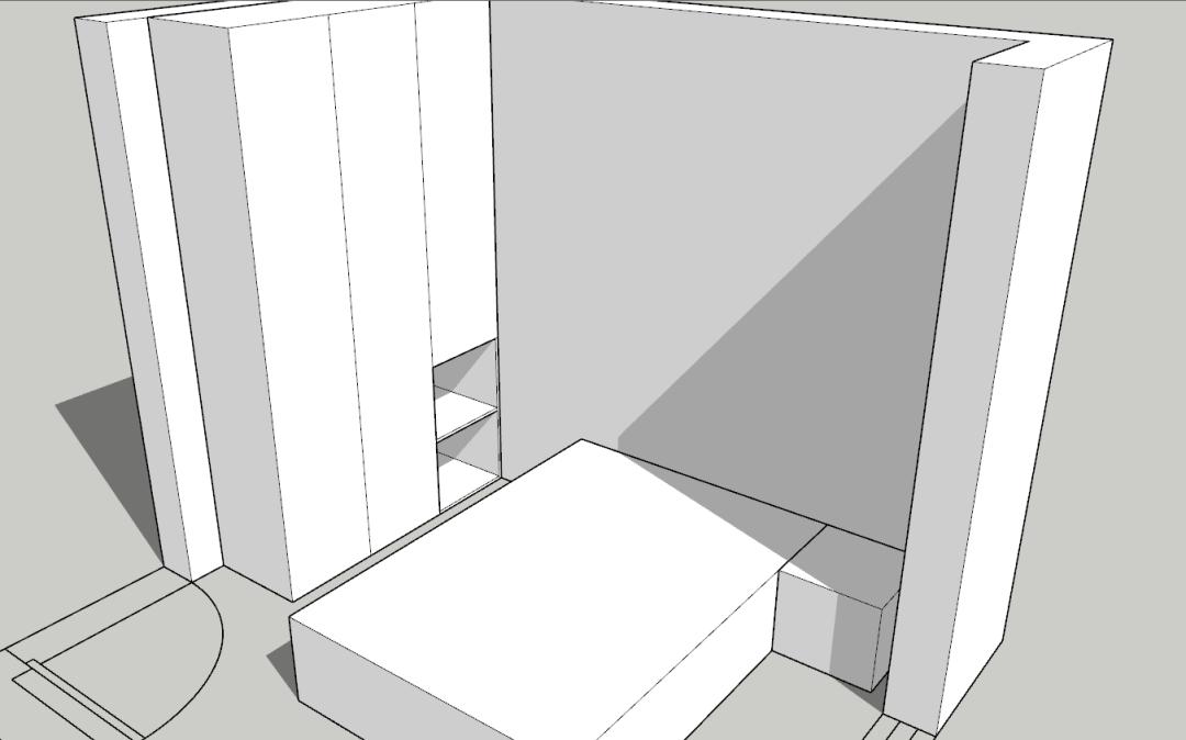 床头柜挡衣柜的3种解决方案,床头柜挡着衣柜门怎么后期补救