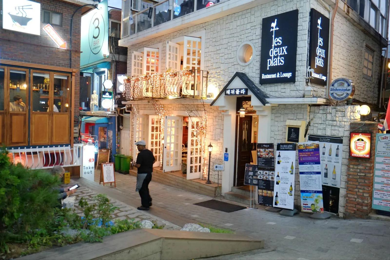 韩国梨泰院现场实景,韩国首尔梨泰院富人区别墅