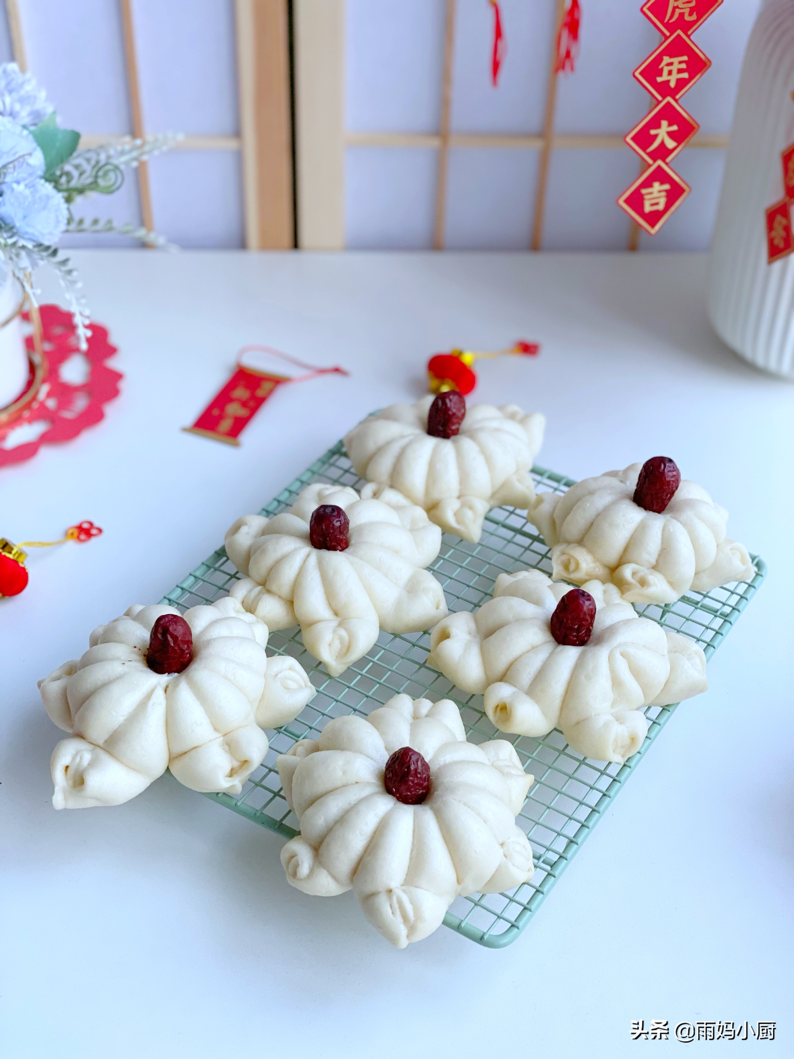 枣花馍馍简单做法,河南枣花馍馍的几种简单做法