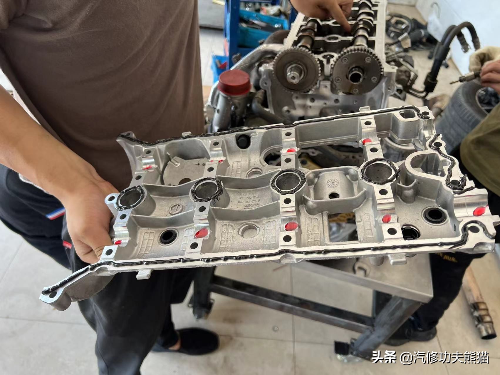 严谨的德国工人钣金修复,严谨的德国师傅修复事故车