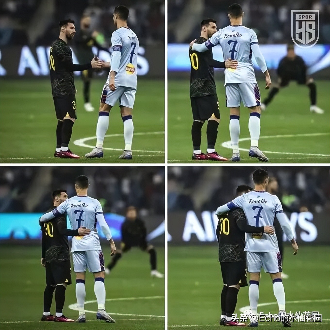 一场精彩的足球赛梅西,梅罗对决第一粒进球