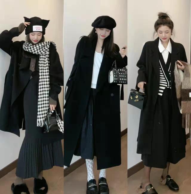 中长款大衣怎么穿好看又显高级,冬天穿的大衣要中长款的