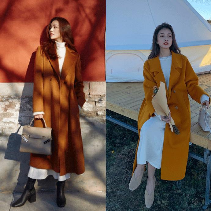 95后沪漂宝妈穿搭大衣半裙好看,气质红条纹衬衫裙适合多大年龄穿