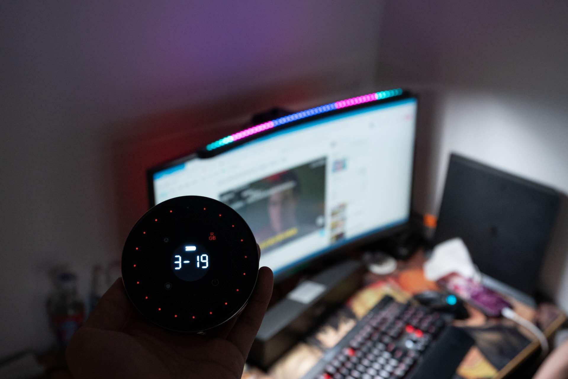 徕美视显示器补光灯,徕美曲面显示器挂灯