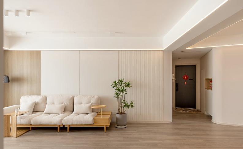 原木风装修115平多少钱,115平原木极简风格