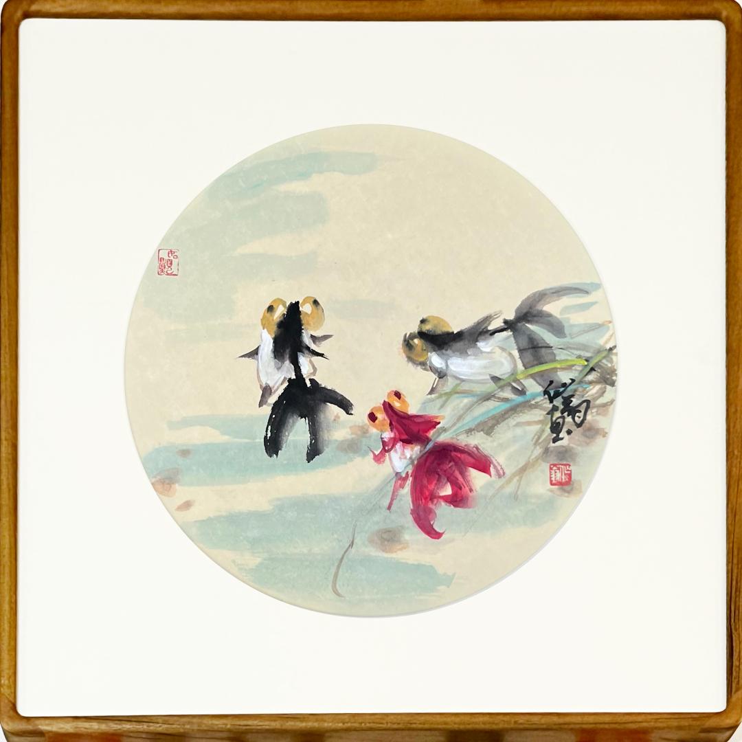 克里姆特名画金鱼,世界名画欣赏500幅风景水鸟画