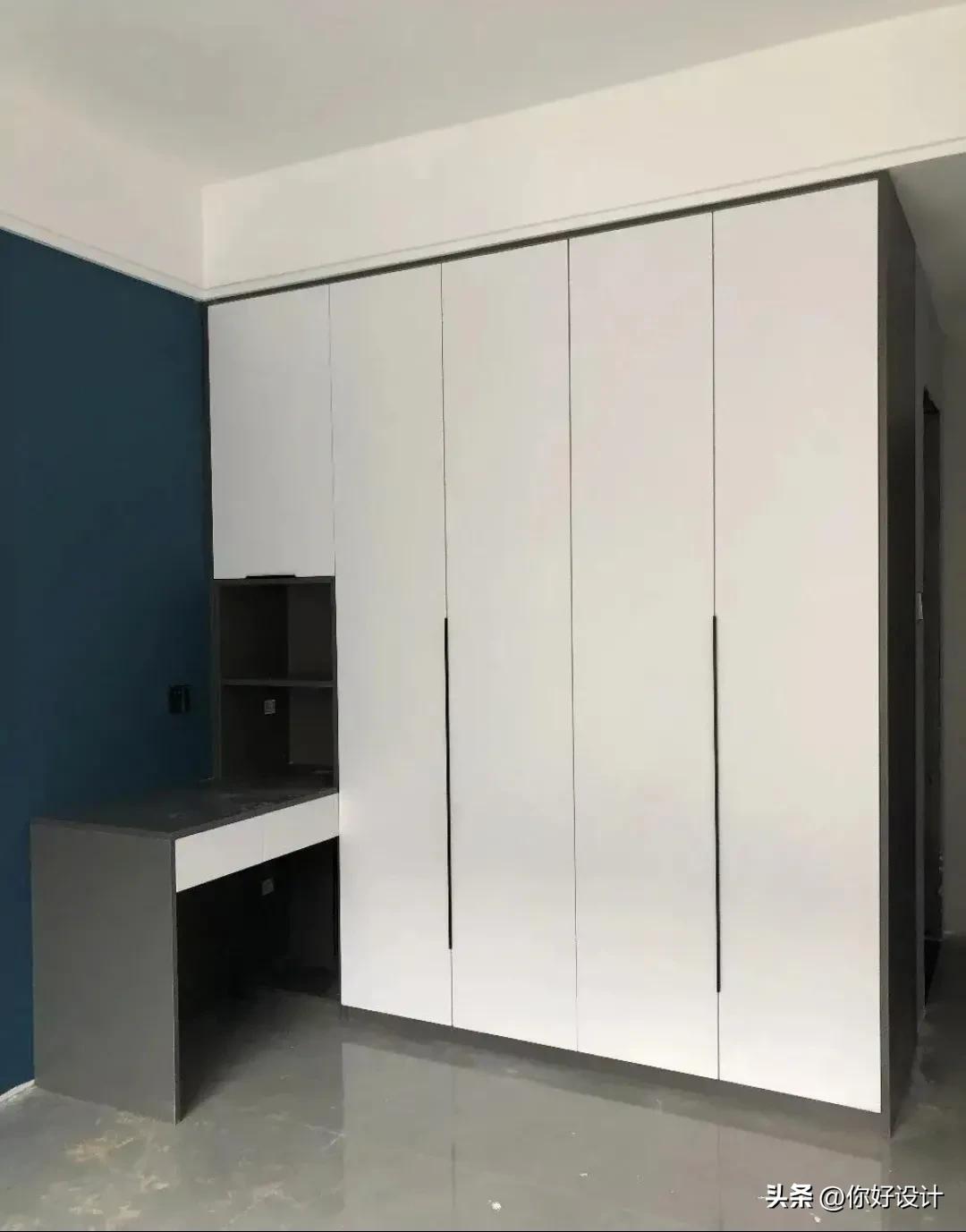 小孩房书桌衣柜一体,衣柜书桌一体图片大全新款