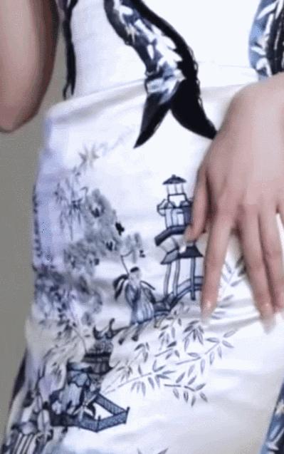 赵露思穿上廉价中国风礼服，俗成了18线网红