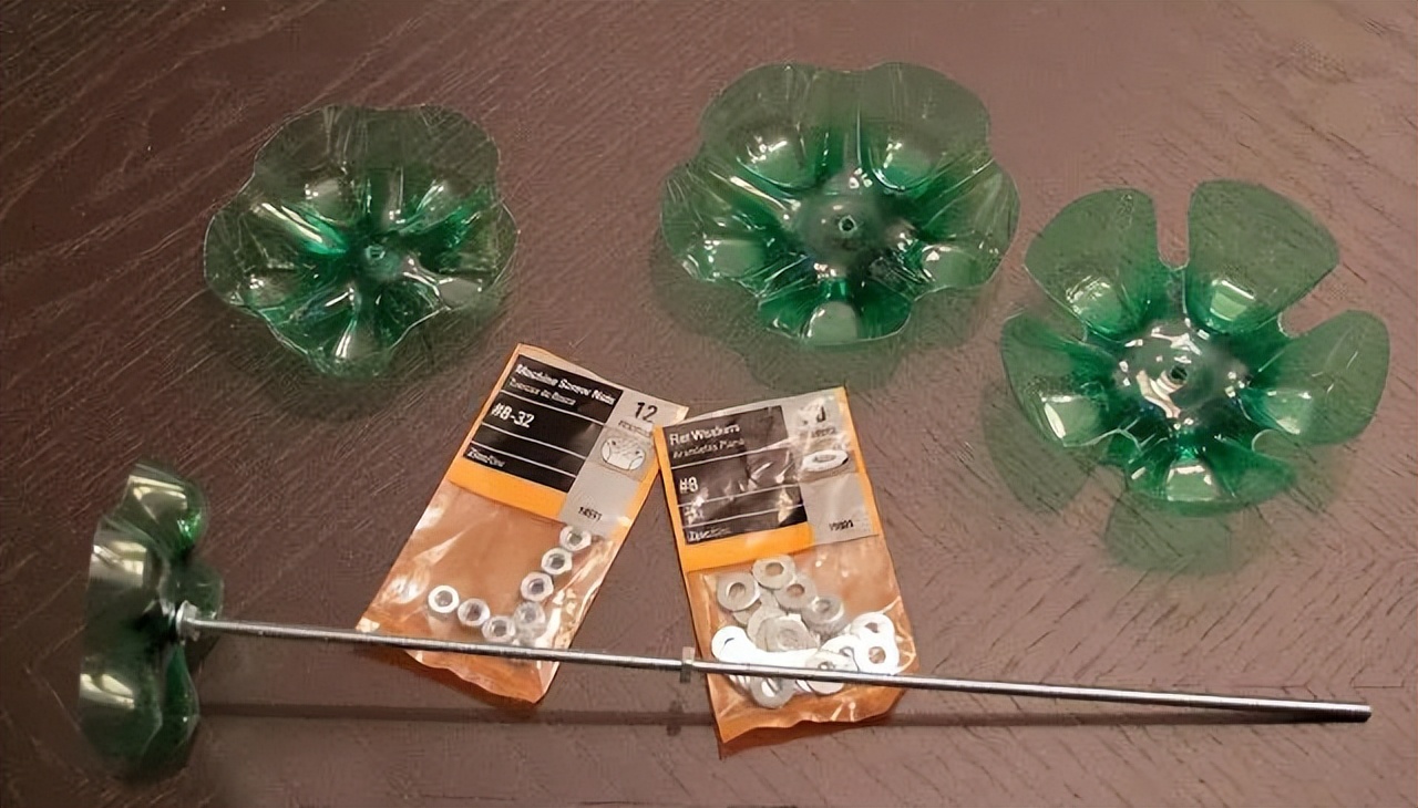 创意折叠花盆灯,洗洁精瓶做花盆小花瓶