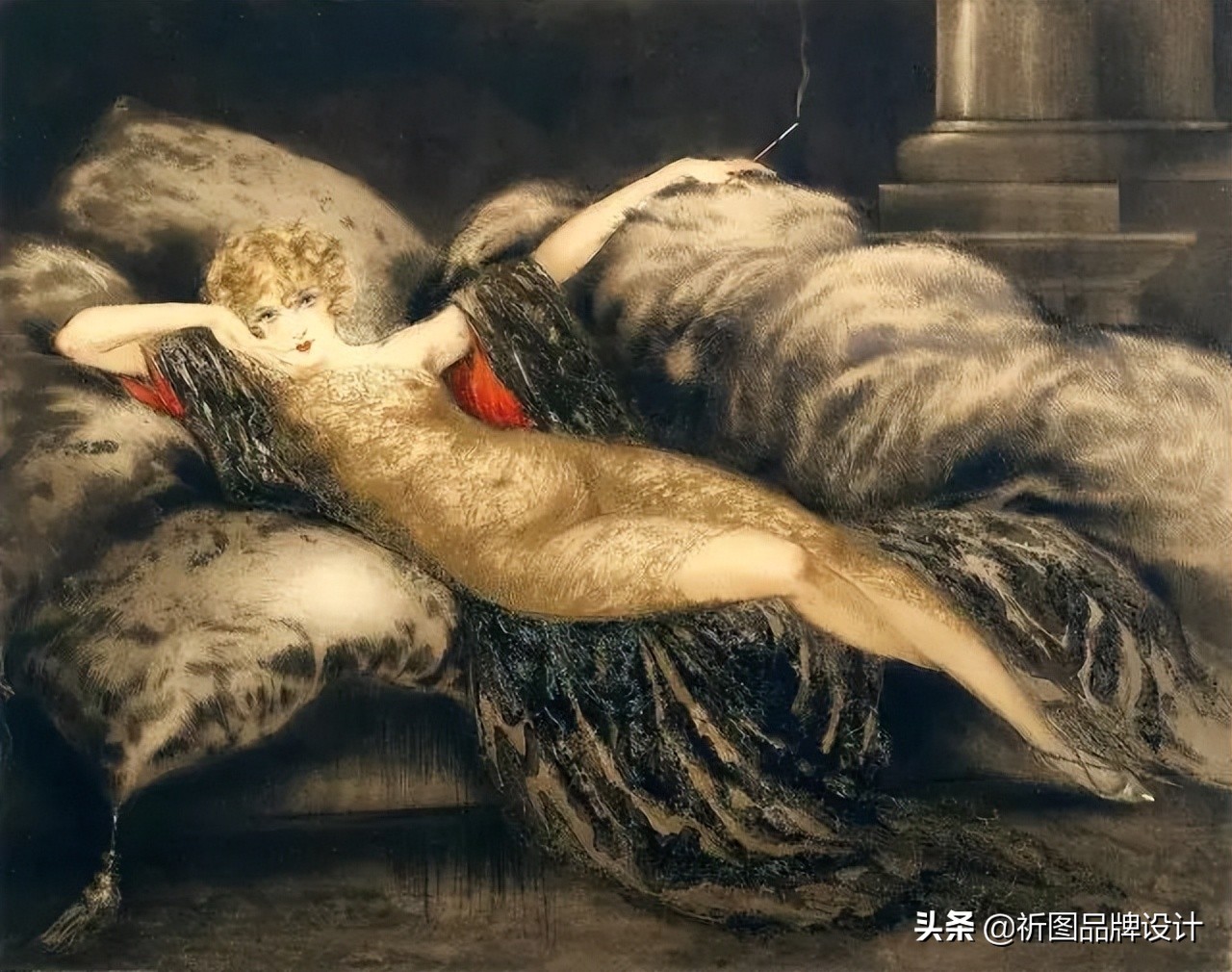 因为路边金发女郎而改变一生的油画家，他的人体油画定格18岁妻子