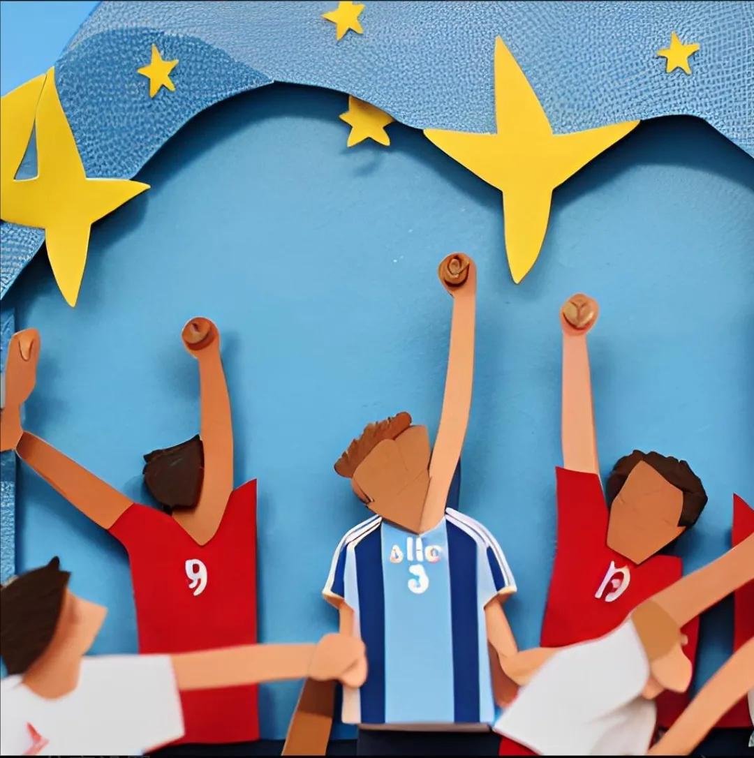 ai绘画足球,ai绘画足球队徽