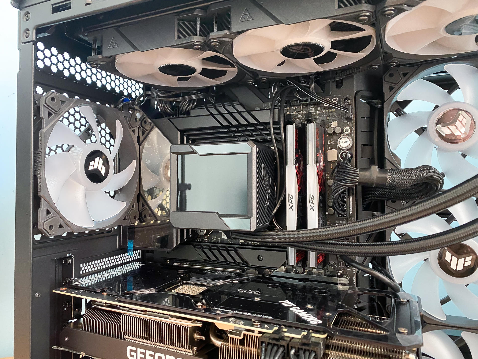 华硕tuf502机箱评测,tuf502弹药库风道布置教程